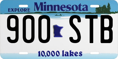 MN license plate 900STB