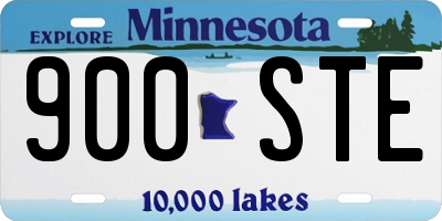 MN license plate 900STE