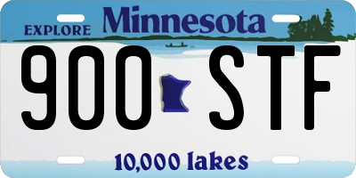 MN license plate 900STF