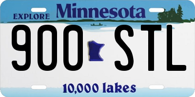 MN license plate 900STL