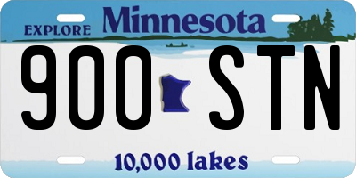 MN license plate 900STN