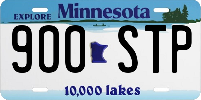 MN license plate 900STP