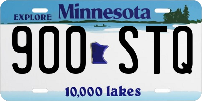 MN license plate 900STQ