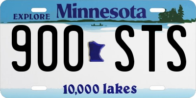 MN license plate 900STS