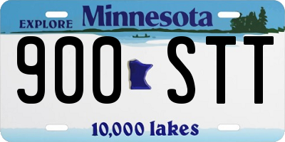 MN license plate 900STT