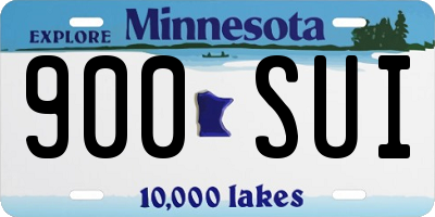 MN license plate 900SUI