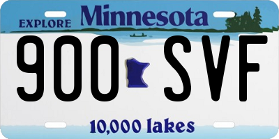 MN license plate 900SVF