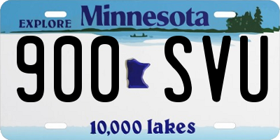 MN license plate 900SVU