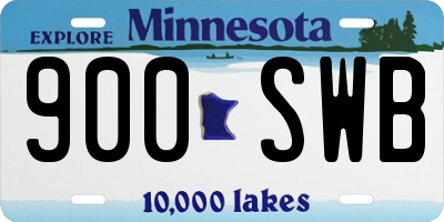 MN license plate 900SWB
