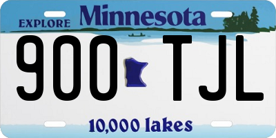 MN license plate 900TJL