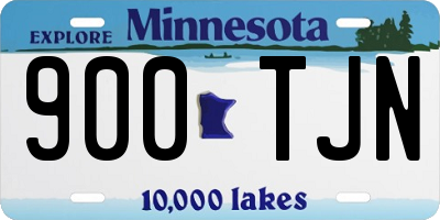MN license plate 900TJN