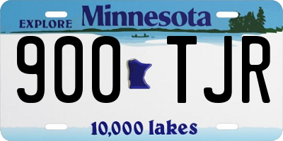 MN license plate 900TJR
