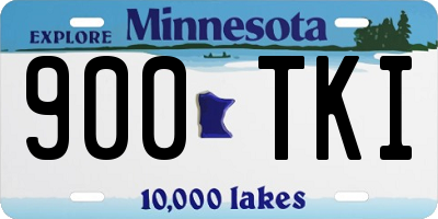 MN license plate 900TKI