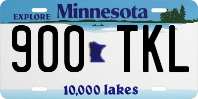 MN license plate 900TKL