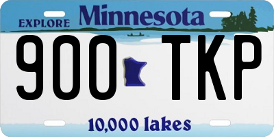 MN license plate 900TKP