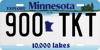 MN license plate 900TKT
