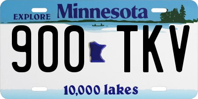 MN license plate 900TKV