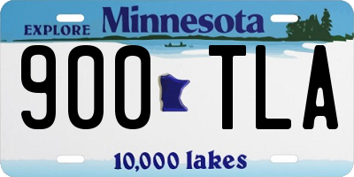 MN license plate 900TLA