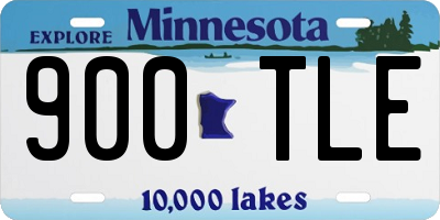 MN license plate 900TLE