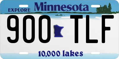 MN license plate 900TLF