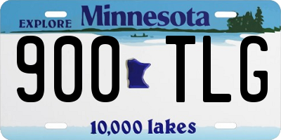 MN license plate 900TLG