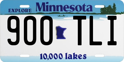 MN license plate 900TLI