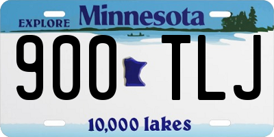 MN license plate 900TLJ