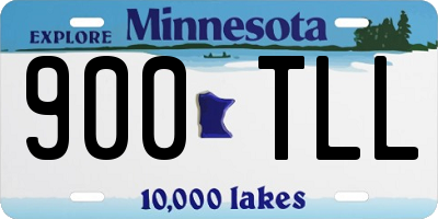 MN license plate 900TLL