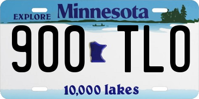 MN license plate 900TLO