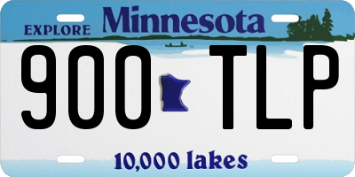 MN license plate 900TLP