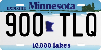 MN license plate 900TLQ