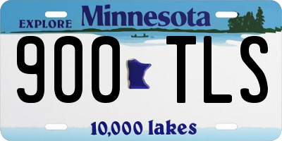 MN license plate 900TLS