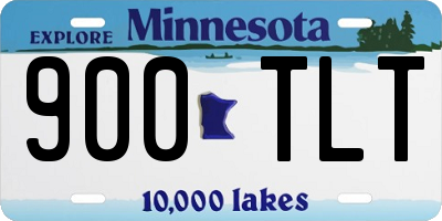 MN license plate 900TLT