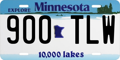MN license plate 900TLW