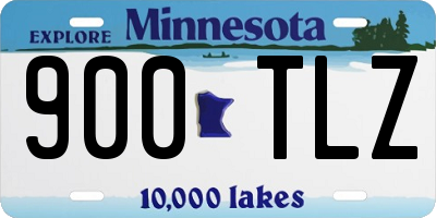MN license plate 900TLZ