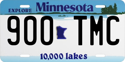 MN license plate 900TMC
