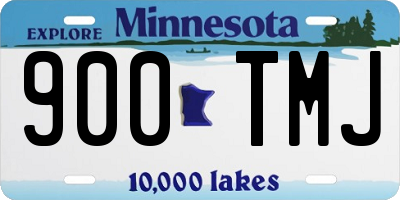 MN license plate 900TMJ