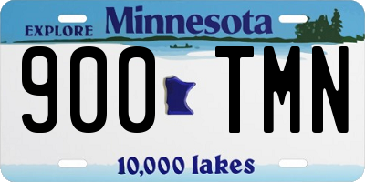 MN license plate 900TMN