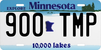 MN license plate 900TMP