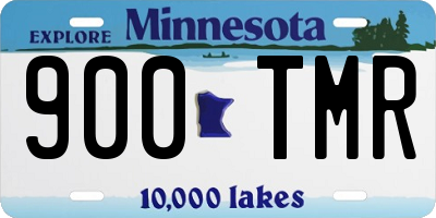 MN license plate 900TMR