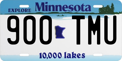 MN license plate 900TMU