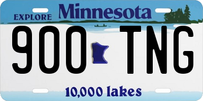 MN license plate 900TNG
