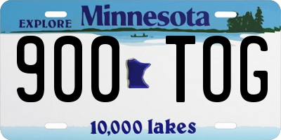 MN license plate 900TOG