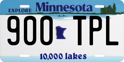 MN license plate 900TPL