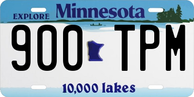 MN license plate 900TPM