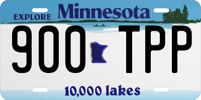 MN license plate 900TPP