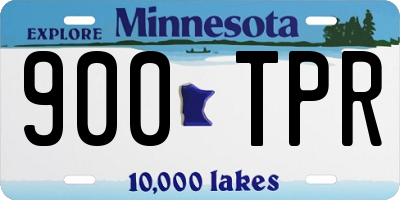 MN license plate 900TPR