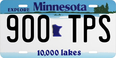 MN license plate 900TPS