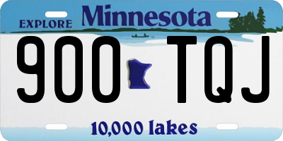 MN license plate 900TQJ