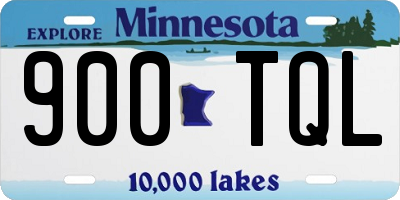 MN license plate 900TQL